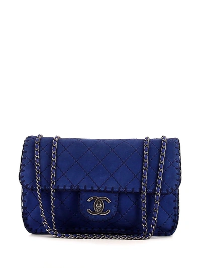 Pre-owned Chanel 2013 Timeless Classic Flap Shoulder Bag In Blue