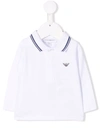 Emporio Armani Logo-print Polo Shirt In White