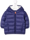 Save The Duck Blue Lightweight Jacket Unisex Kids In Blue