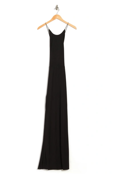 Love By Design Slinky Halter Maxi Dress In Black