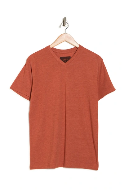 Jeff Brooklyn Crew Neck T-shirt In Marsala