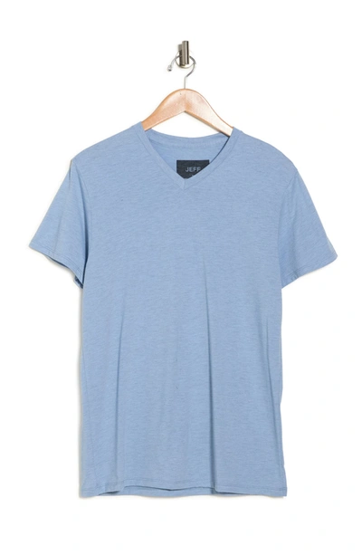 Jeff Brooklyn Crew Neck T-shirt In Washed Blue
