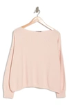 French Connection Moss Stitch Mozart Sweater In Capri Blush