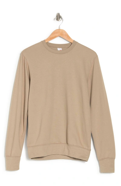 Fleece Factory Crew Neck Sweatshirt In Beige