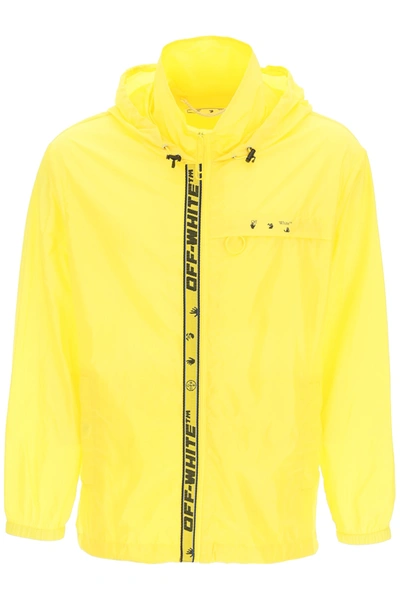 Off-white Off White Rain Jacket With Logo In Yellow ModeSens - Main Image