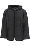 JUNYA WATANABE HOODED QUILTED JACKET,WH J037 W21 BLKGY