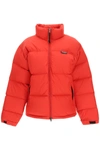 VETEMENTS DOWN JACKET WITH LOGO EMBROIDERY,UA52JA550R 2601 RED