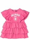 BALMAIN DRESS WITH PRINT,6P1871 Z0001 513