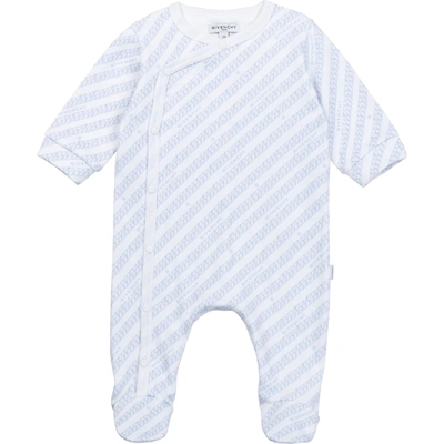 Givenchy Babies' Jumpsuit With Print In Cielo