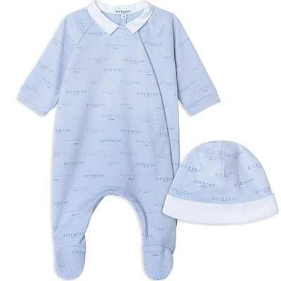 Givenchy Babies' Two-piece Set With Print In Cielo