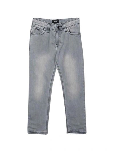 Hugo Boss Kids' Grey Jeans In Denim