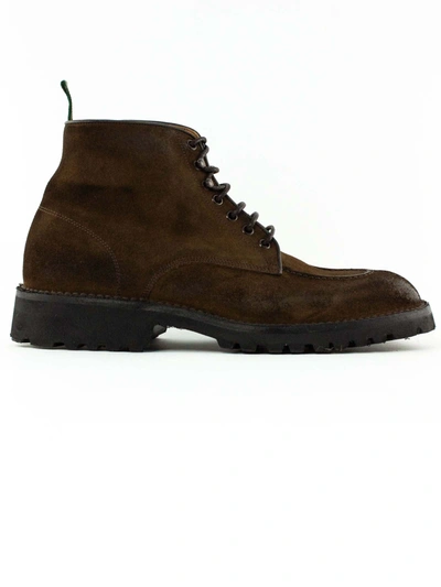 Green George Brown Suede Ankle Boot In Tabacco