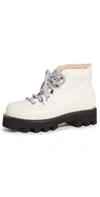 Proenza Schouler Calfskin Shearling Hiking Booties