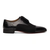 CHRISTIAN LOUBOUTIN SURCITY FLAT CALFSKIN & WOOL DERBYS