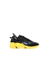 Raf Simons Cyclon-21 Sneaker In Black/yellow