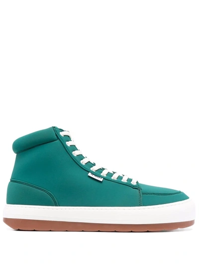 Sunnei Chunky-sole High Top Sneakers In Green