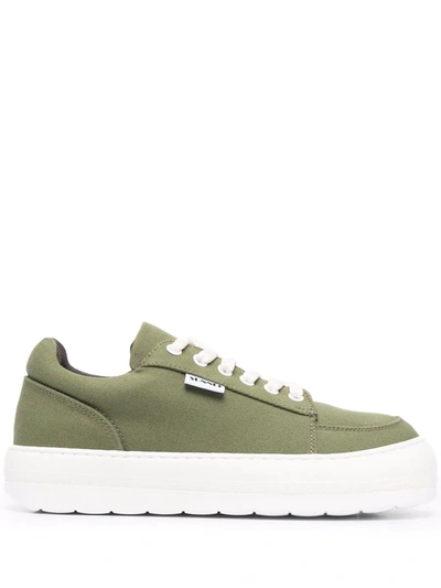 Sunnei Chunky-sole Low Top Trainers In Green