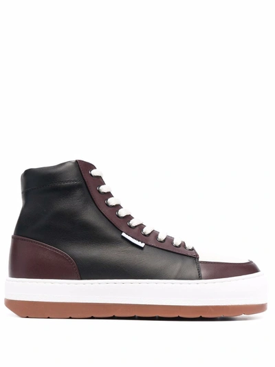Sunnei Chunky-sole High Top Sneakers In Black