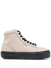 SUNNEI CHUNKY-SOLE HIGH TOP SNEAKERS