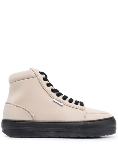 Sunnei Chunky-sole High Top Sneakers In Neutrals
