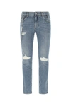 DOLCE & GABBANA STRETCH DENIM JEANS LIGHTBLUE DOLCE & GABBANA UOMO 52