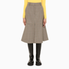 STELLA MCCARTNEY PLAID FLARED LONG SKIRT,603971SSA37-J-STELL-2567