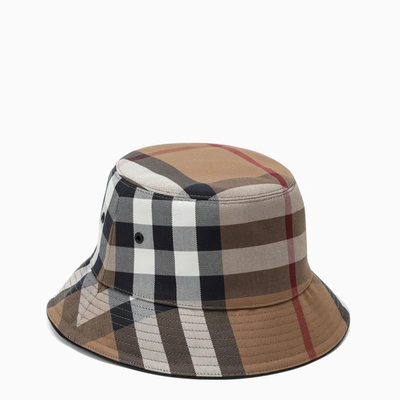 Burberry Check Cotton-canvas Bucket Hat In Birch Brown