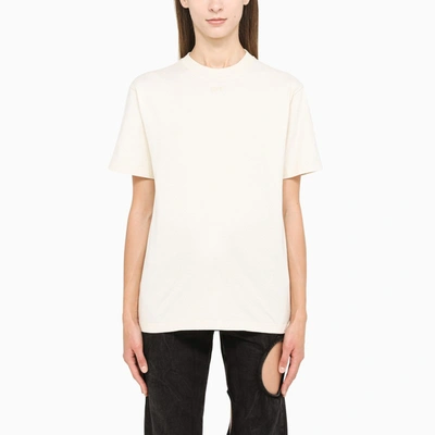 Off-white White T-shirt With Arrows-print