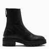 Aquazzura Saint Honore Combat Almond-toe Boots In Black