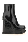 HAUS OF HONEY HAUS OF HONEY LACQUER DOLL WEDGE ANKLE BOOTS