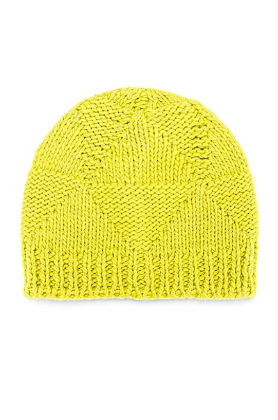 Bottega Veneta Wool Beanie In Kiwi