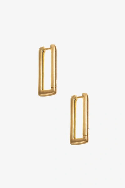 Anine Bing Chunky Link Earrings In Gold In 14k Gold
