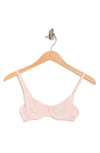 Dkny Monogram Mesh Underwire Unlined Demi Bra In Lotus
