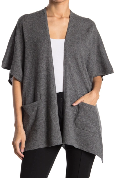 Phenix Cashmere Jersey Cape In Grey