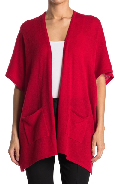 Phenix Cashmere Jersey Cape In Red