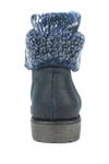 Cliffs By White Mountain Duena Faux Shearling Trimmed Hiking Boot In Navy/fabric/fleece