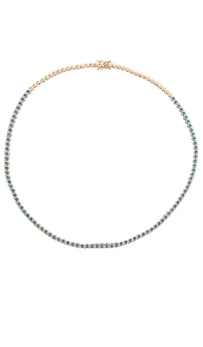 Lili Claspe Reese Tennis Necklace In Turquoise