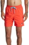 Nike Flow Woven Shorts In Chile Red/black
