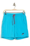 Nike Flow Woven Shorts In Chlorine Blue/black