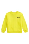 BALENCIAGA KIDS' CAMPAIGN LOGO COTTON SWEATSHIRT,682146TLV81