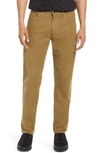 Billy Reid Moleskin Slim Fit Five Pocket Pants In Olive