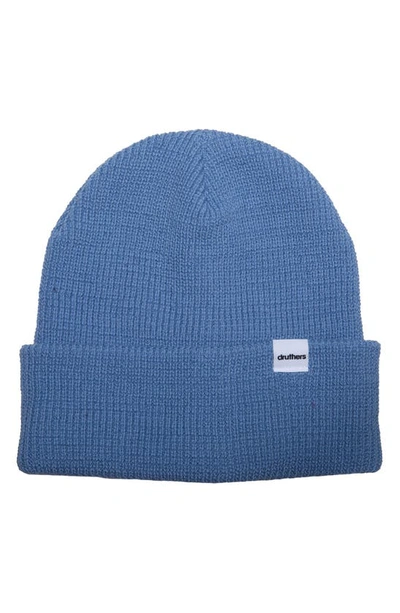 Druthers Organic Cotton Knit Beanie In Blue