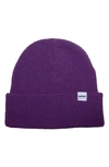 Druthers Organic Cotton Knit Beanie In Eggplant