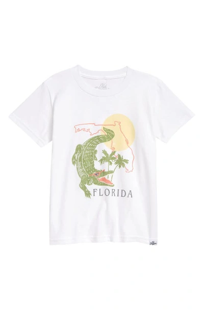 Kid Dangerous Kids' Florida Graphic Tee In White