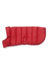 Barbour Quilted Dog Coat In Brick Red