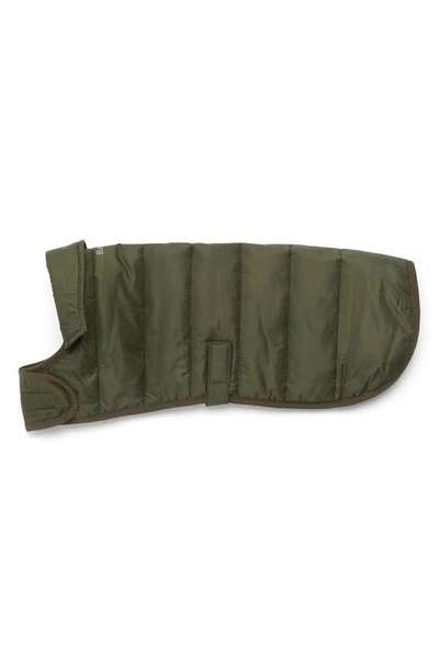 Barbour Quilted Dog Coat In Olive
