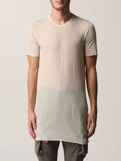 Rick Owens T-shirt  Men Color Pearl In Pearl
