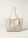 Patrizia Pepe Bag In Grained Leather In Ice