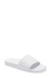 Apl Athletic Propulsion Labs Lusso Quilted Slide Sandal In White