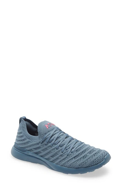 Apl Athletic Propulsion Labs Techloom Wave Hybrid Running Shoe In Moonstone / Fusion Pink